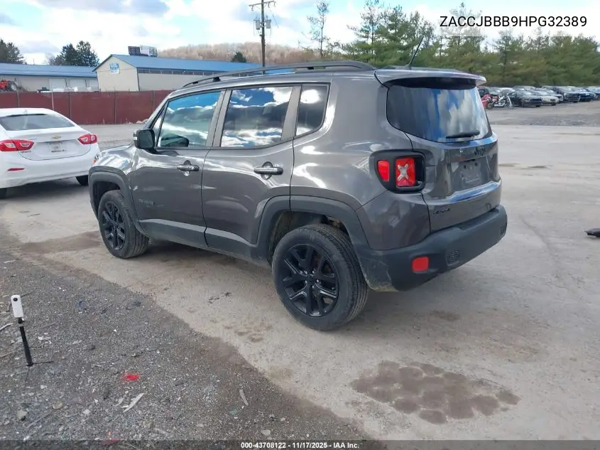 ZACCJBBB9HPG32389 2017 Jeep Renegade Altitude 4X4
