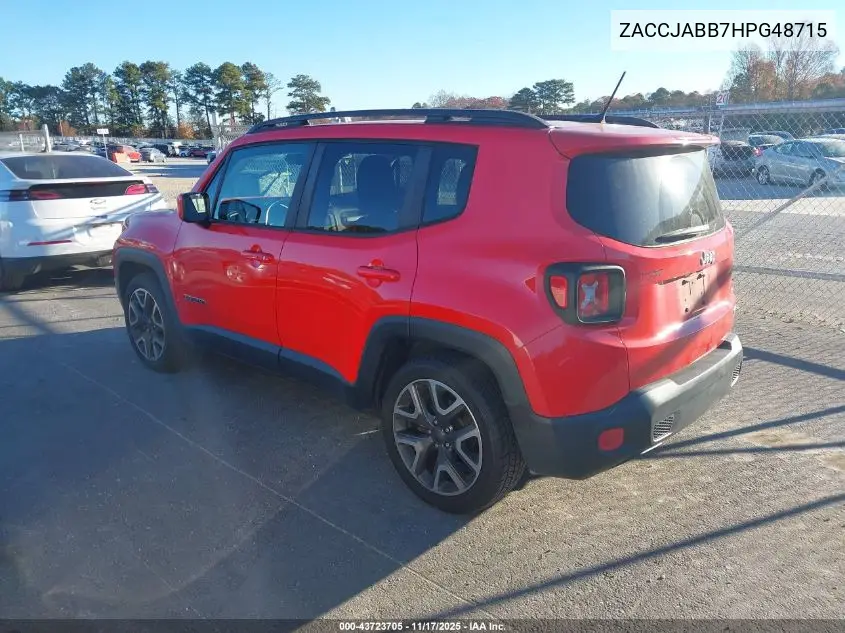 ZACCJABB7HPG48715 2017 Jeep Renegade Latitude Fwd