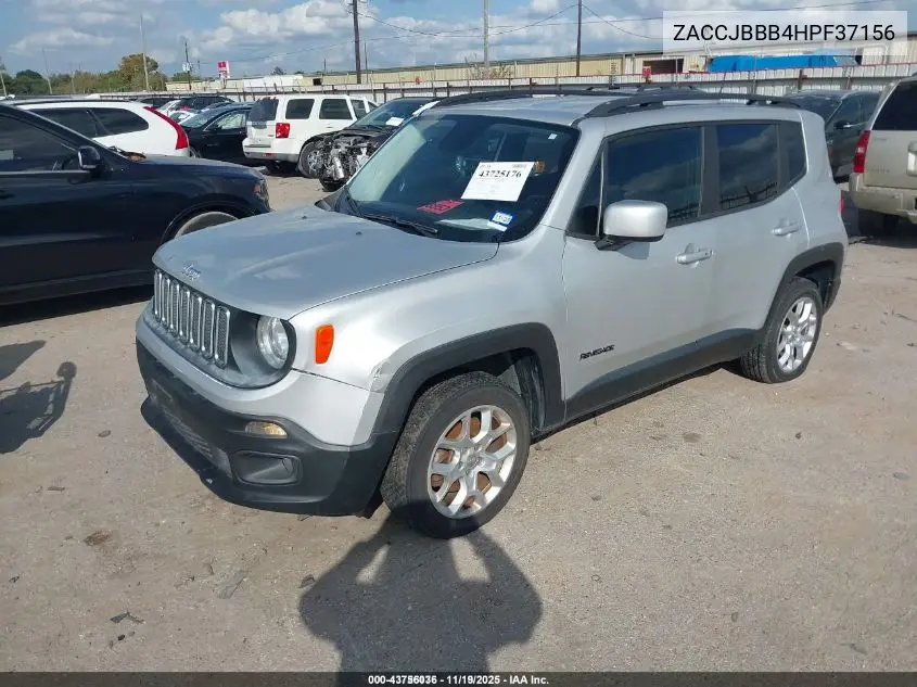 ZACCJBBB4HPF37156 2017 Jeep Renegade Latitude 4X4
