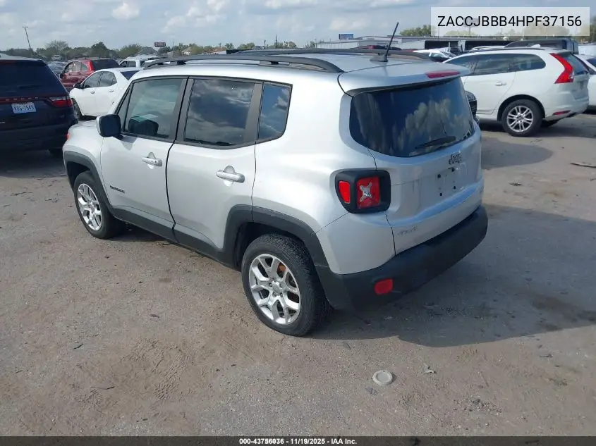 ZACCJBBB4HPF37156 2017 Jeep Renegade Latitude 4X4