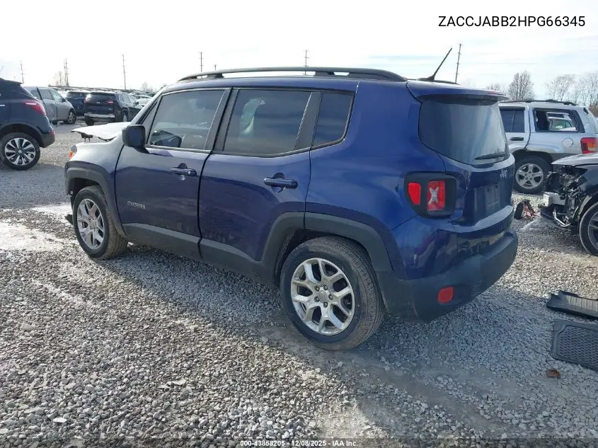 ZACCJABB2HPG66345 2017 Jeep Renegade Latitude Fwd