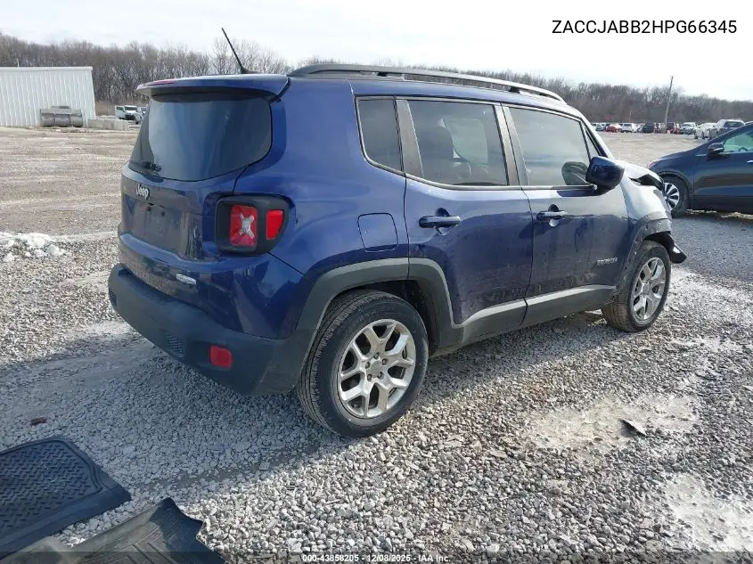 ZACCJABB2HPG66345 2017 Jeep Renegade Latitude Fwd