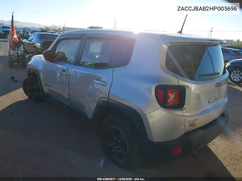ZACCJBAB2HPG05696 2017 Jeep Renegade Sport 4X4
