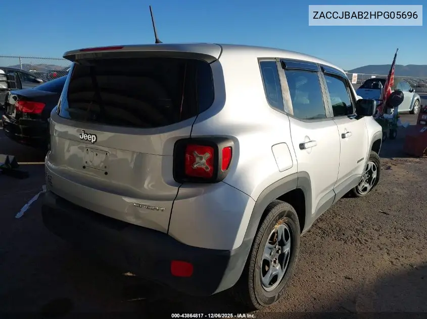 ZACCJBAB2HPG05696 2017 Jeep Renegade Sport 4X4