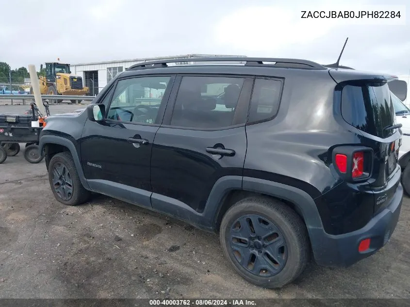 2018 Jeep Renegade Upland Edition 4X4 VIN: ZACCJBAB0JPH82284 Lot: 40003762