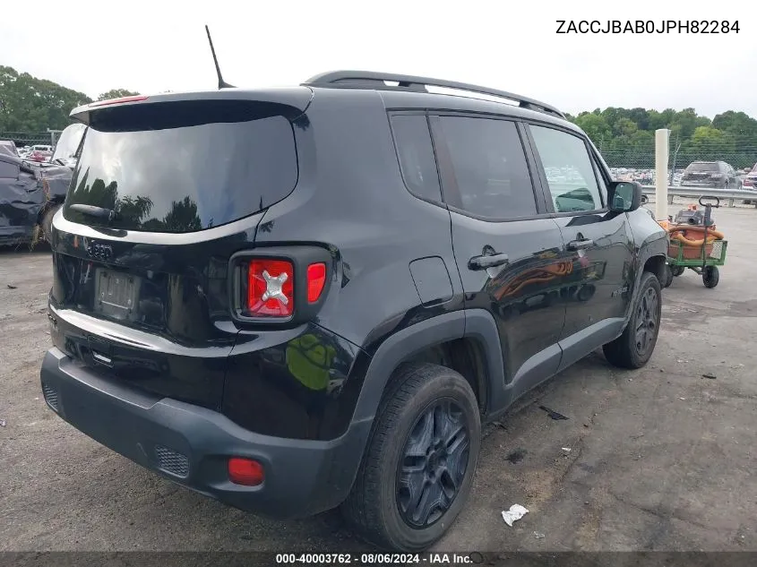 2018 Jeep Renegade Upland Edition 4X4 VIN: ZACCJBAB0JPH82284 Lot: 40003762