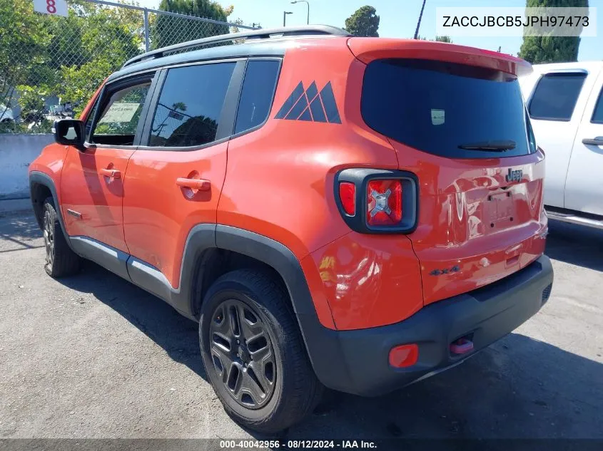 ZACCJBCB5JPH97473 2018 Jeep Renegade Trailhawk 4X4