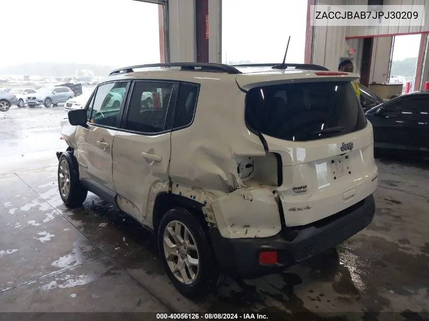 2018 Jeep Renegade Sport 4X4 VIN: ZACCJBAB7JPJ30209 Lot: 40056126