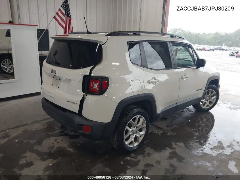 ZACCJBAB7JPJ30209 2018 Jeep Renegade Sport 4X4