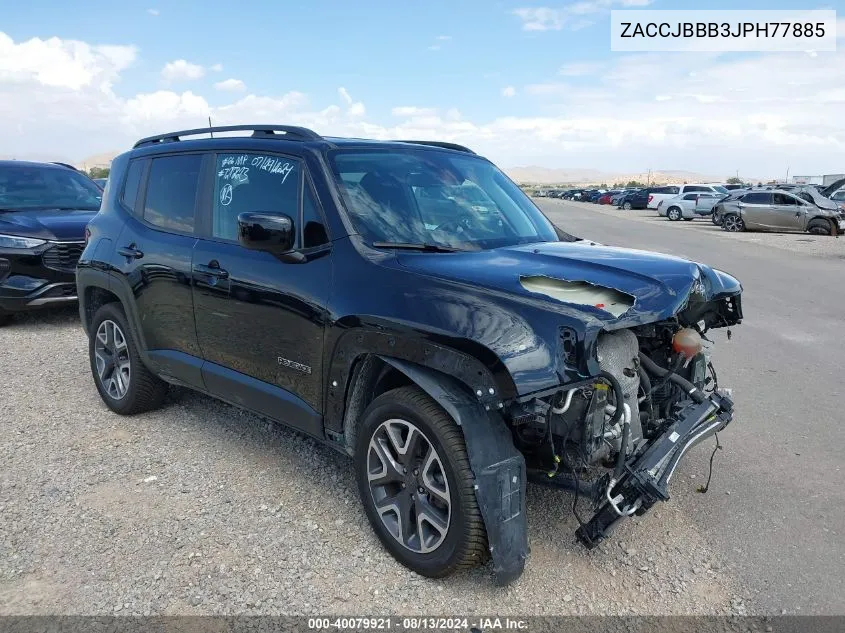 2018 Jeep Renegade Latitude VIN: ZACCJBBB3JPH77885 Lot: 40079921