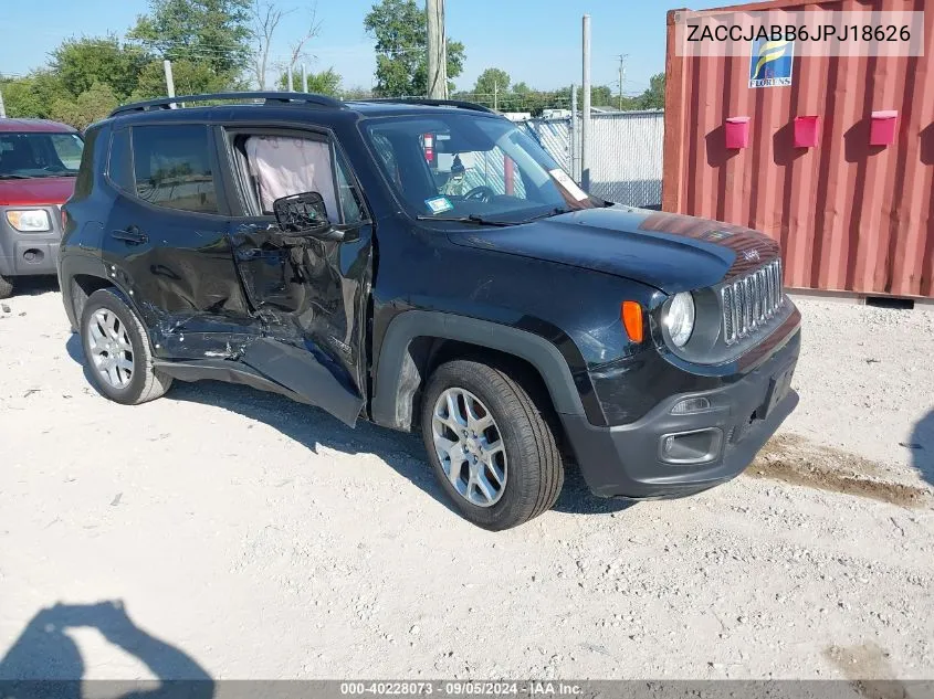 2018 Jeep Renegade Latitude VIN: ZACCJABB6JPJ18626 Lot: 40228073