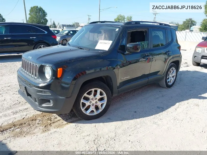 2018 Jeep Renegade Latitude VIN: ZACCJABB6JPJ18626 Lot: 40228073