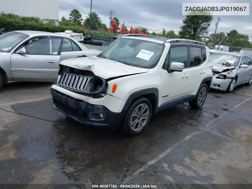 ZACCJADB3JPG19067 2018 Jeep Renegade Limited Fwd