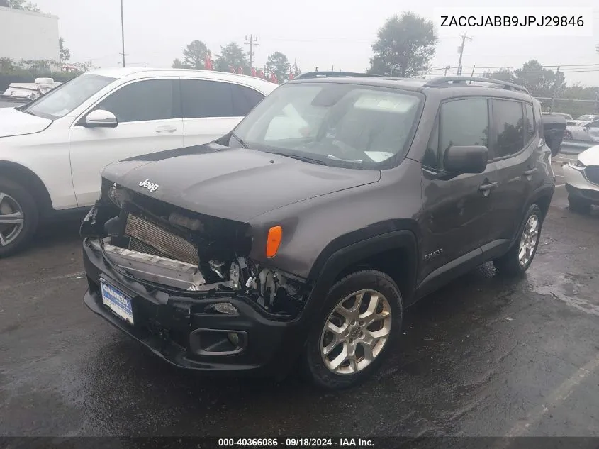 2018 Jeep Renegade Latitude Fwd VIN: ZACCJABB9JPJ29846 Lot: 40366086