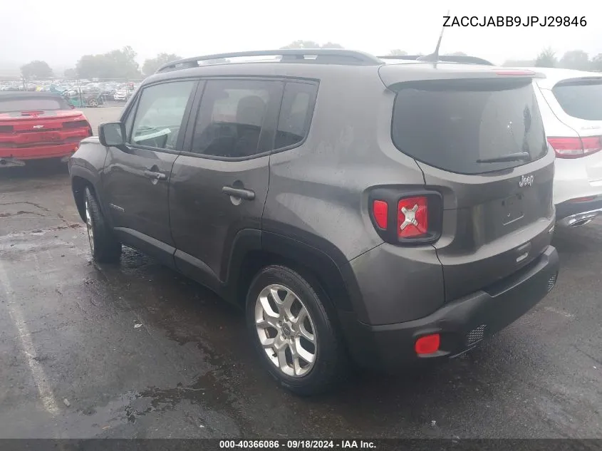 2018 Jeep Renegade Latitude Fwd VIN: ZACCJABB9JPJ29846 Lot: 40366086