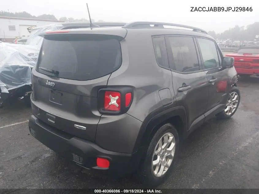 2018 Jeep Renegade Latitude Fwd VIN: ZACCJABB9JPJ29846 Lot: 40366086