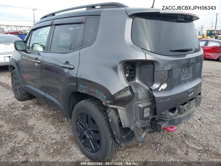 ZACCJBCBXJPH06343 2018 Jeep Renegade Trailhawk 4X4