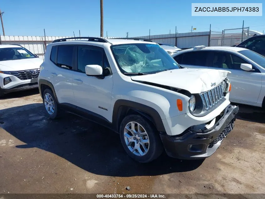 ZACCJABB5JPH74383 2018 Jeep Renegade Latitude Fwd