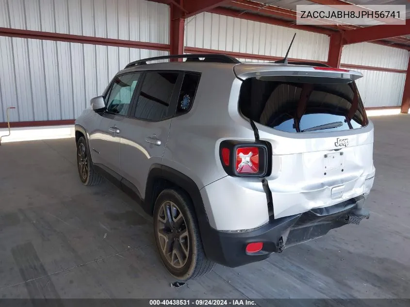 2018 Jeep Renegade Latitude Fwd VIN: ZACCJABH8JPH56741 Lot: 40438531