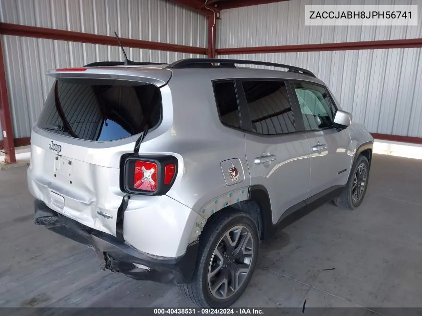 2018 Jeep Renegade Latitude Fwd VIN: ZACCJABH8JPH56741 Lot: 40438531