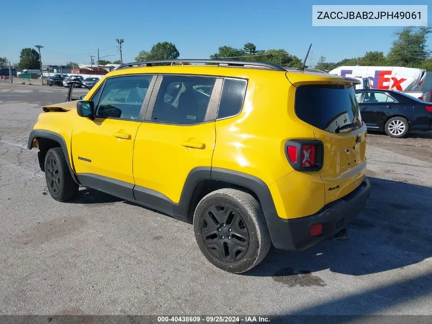 2018 Jeep Renegade Upland Edition 4X4 VIN: ZACCJBAB2JPH49061 Lot: 40438609