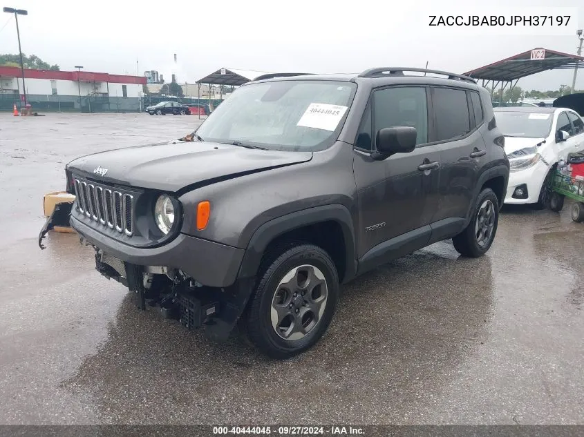 ZACCJBAB0JPH37197 2018 Jeep Renegade Sport 4X4