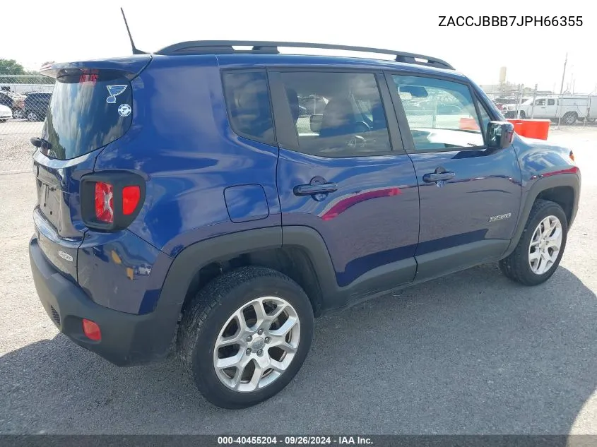 2018 Jeep Renegade Latitude 4X4 VIN: ZACCJBBB7JPH66355 Lot: 40455204