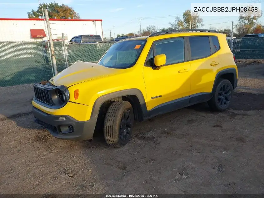 ZACCJBBB2JPH08458 2018 Jeep Renegade Altitude 4X4