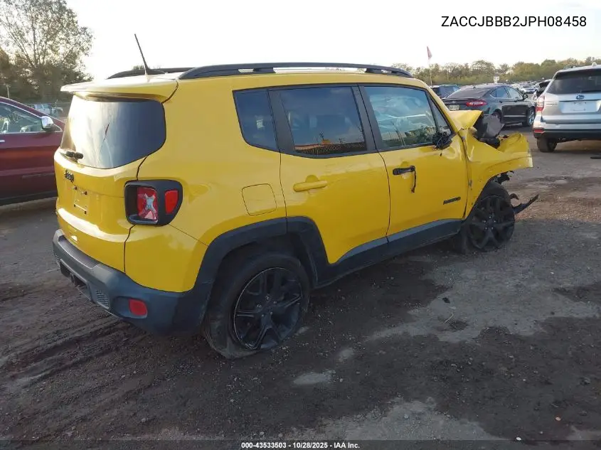 ZACCJBBB2JPH08458 2018 Jeep Renegade Altitude 4X4