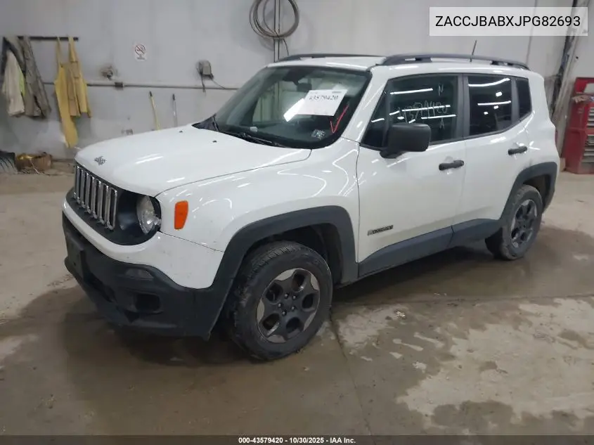 ZACCJBABXJPG82693 2018 Jeep Renegade Sport 4X4