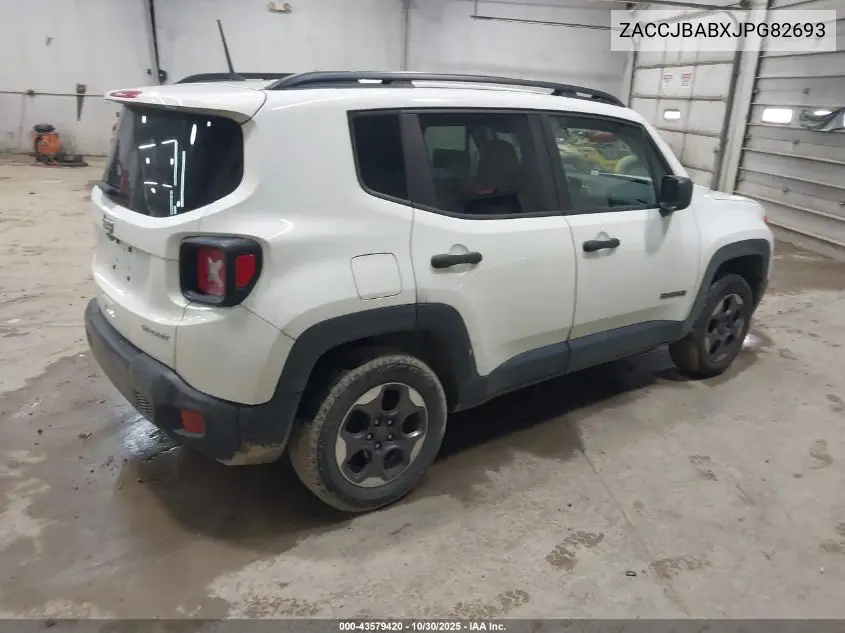 ZACCJBABXJPG82693 2018 Jeep Renegade Sport 4X4