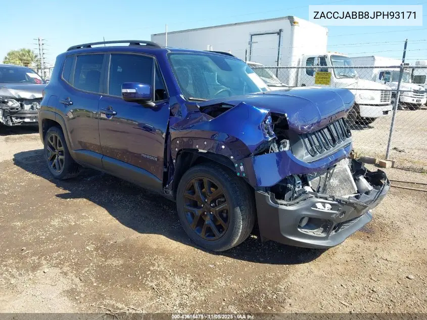 ZACCJABB8JPH93171 2018 Jeep Renegade Altitude Fwd