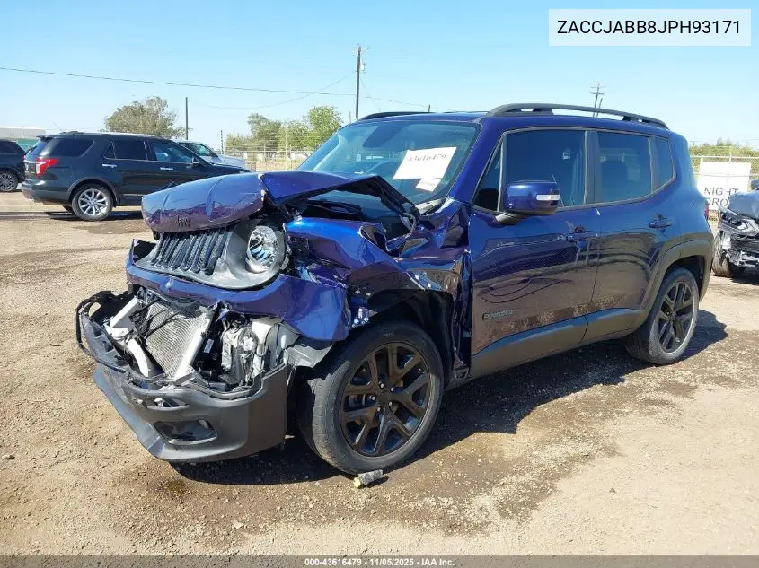 ZACCJABB8JPH93171 2018 Jeep Renegade Altitude Fwd