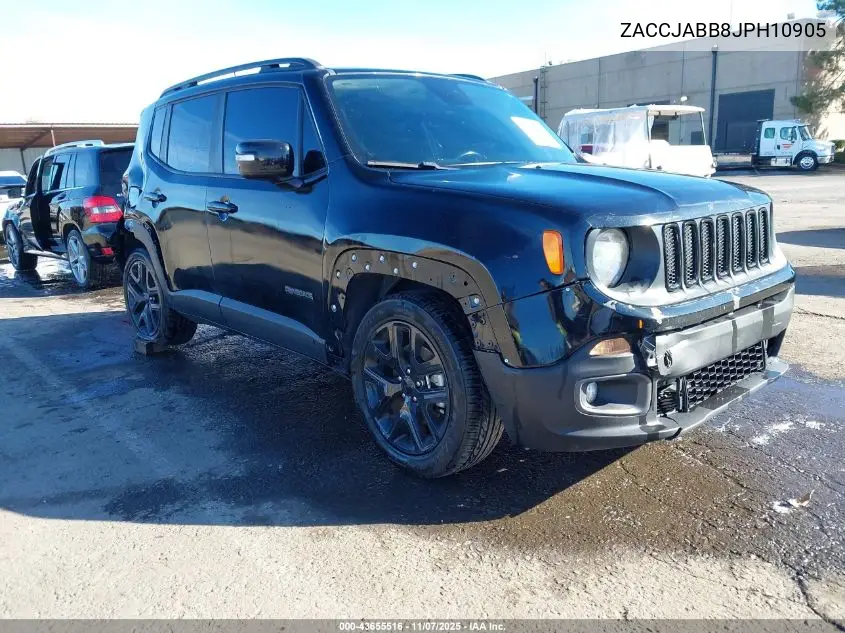 ZACCJABB8JPH10905 2018 Jeep Renegade Altitude Fwd