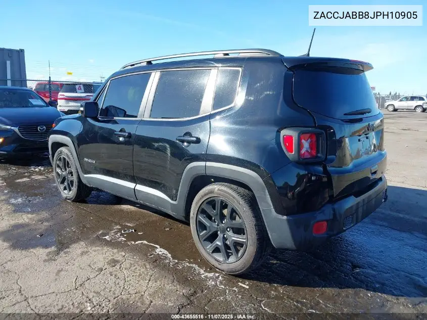 ZACCJABB8JPH10905 2018 Jeep Renegade Altitude Fwd