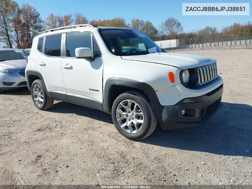 ZACCJBBB6JPJ38851 2018 Jeep Renegade Latitude 4X4