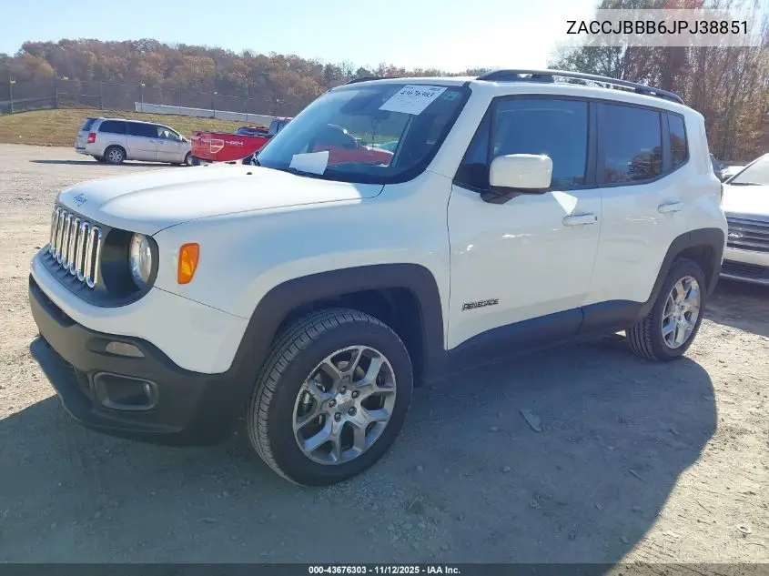 ZACCJBBB6JPJ38851 2018 Jeep Renegade Latitude 4X4