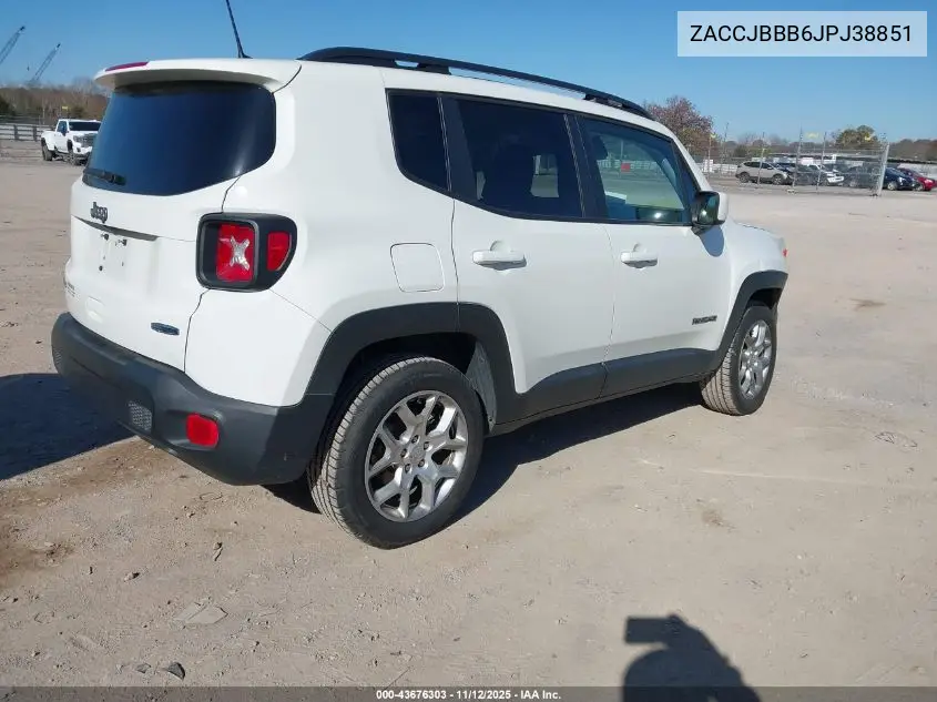 ZACCJBBB6JPJ38851 2018 Jeep Renegade Latitude 4X4