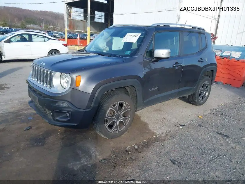 ZACCJBDBXJPH01335 2018 Jeep Renegade Limited 4X4