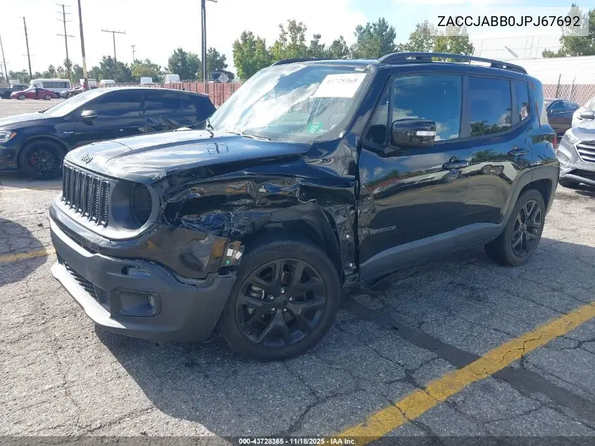 ZACCJABB0JPJ67692 2018 Jeep Renegade Altitude Fwd