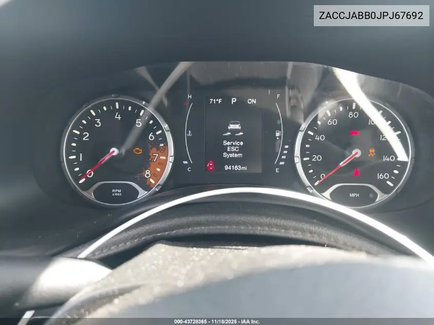 ZACCJABB0JPJ67692 2018 Jeep Renegade Altitude Fwd