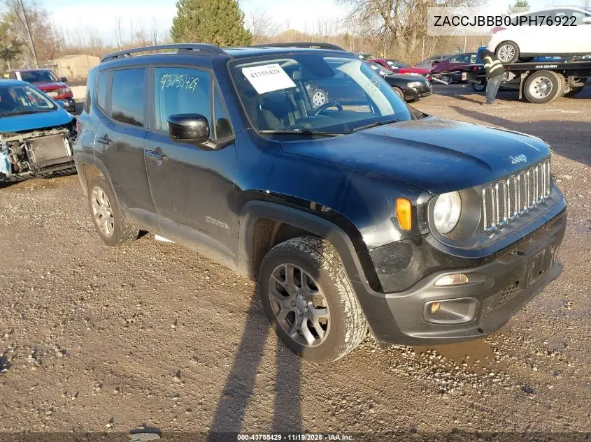 ZACCJBBB0JPH76922 2018 Jeep Renegade Latitude 4X4