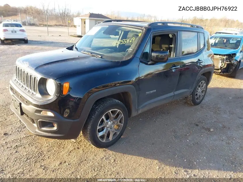 ZACCJBBB0JPH76922 2018 Jeep Renegade Latitude 4X4