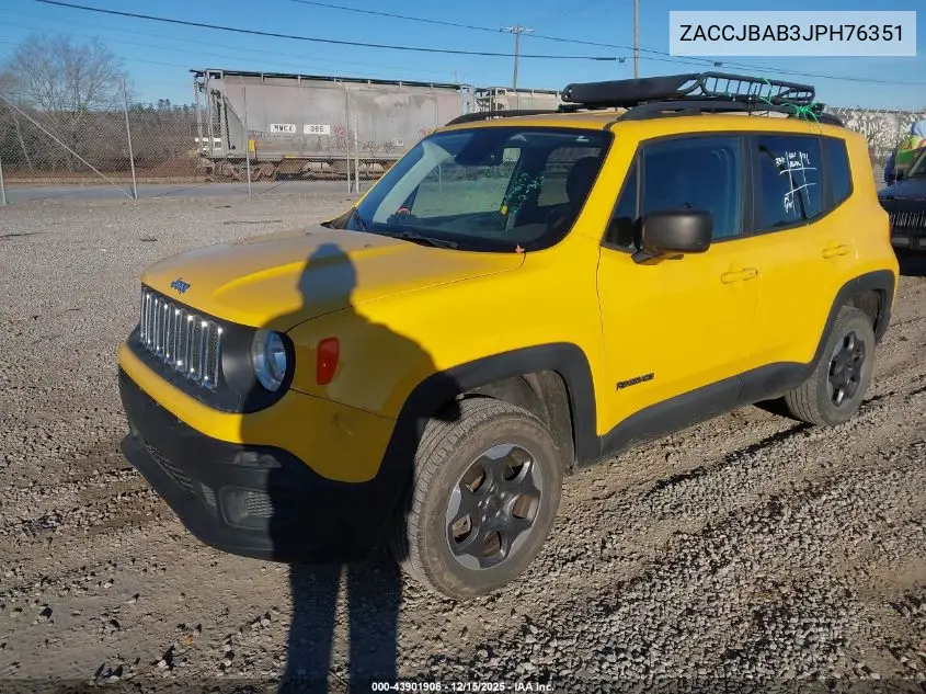 ZACCJBAB3JPH76351 2018 Jeep Renegade Sport 4X4