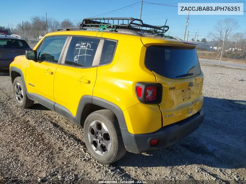 ZACCJBAB3JPH76351 2018 Jeep Renegade Sport 4X4