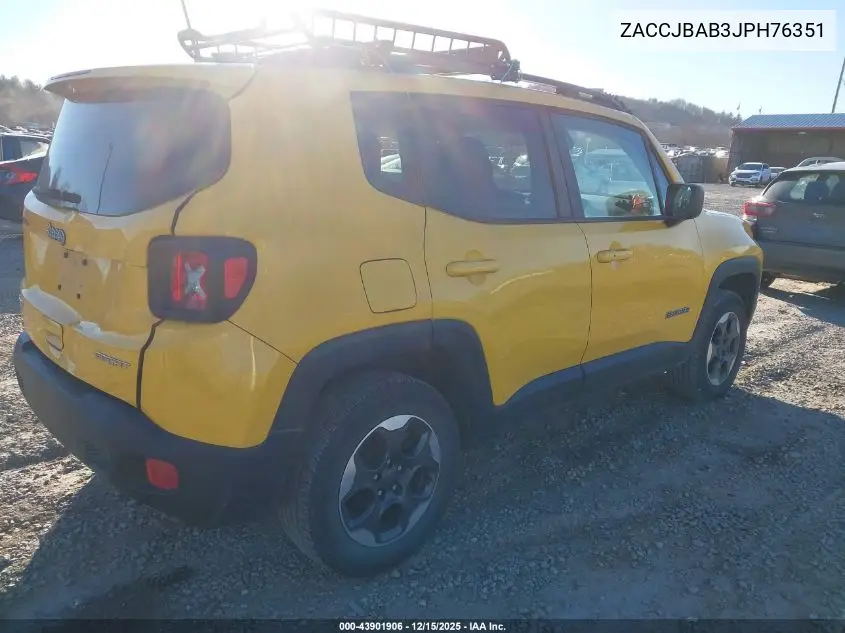 ZACCJBAB3JPH76351 2018 Jeep Renegade Sport 4X4