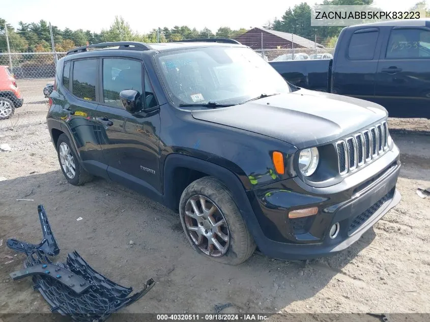 2019 Jeep Renegade Latitude VIN: ZACNJABB5KPK83223 Lot: 40320511