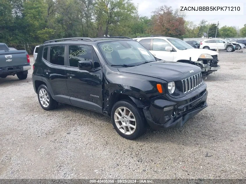 ZACNJBBB5KPK71210 2019 Jeep Renegade Latitude 4X4