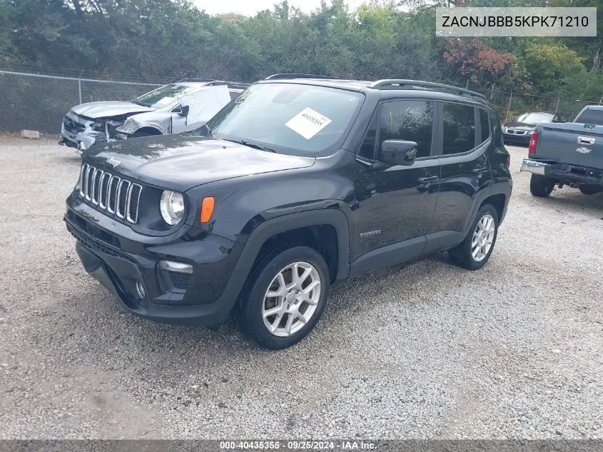 ZACNJBBB5KPK71210 2019 Jeep Renegade Latitude 4X4