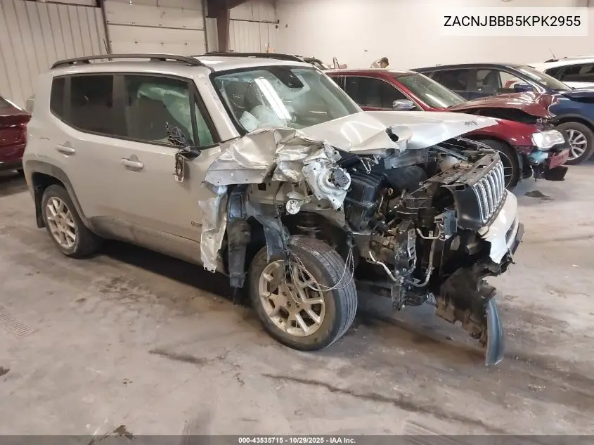 ZACNJBBB5KPK72955 2019 Jeep Renegade Latitude 4X4